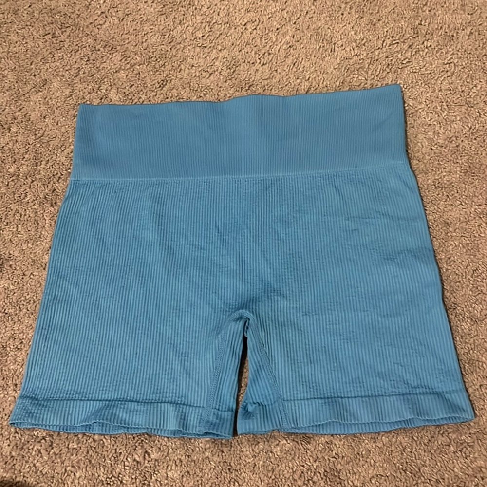 Sky blue gym shorts